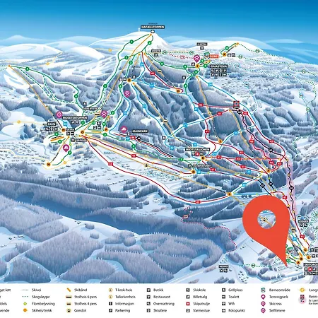 Koselig Leilighet Med Ski Bike In And Out Nr 34 Hafjell Exterior foto